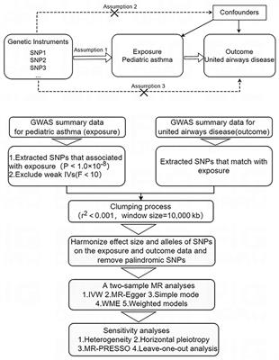 Causal associations between pediatric asthma and united airways disease: a two-sample Mendelian randomization analysis